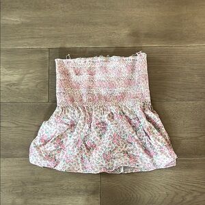 Floral Smocked Tube Top